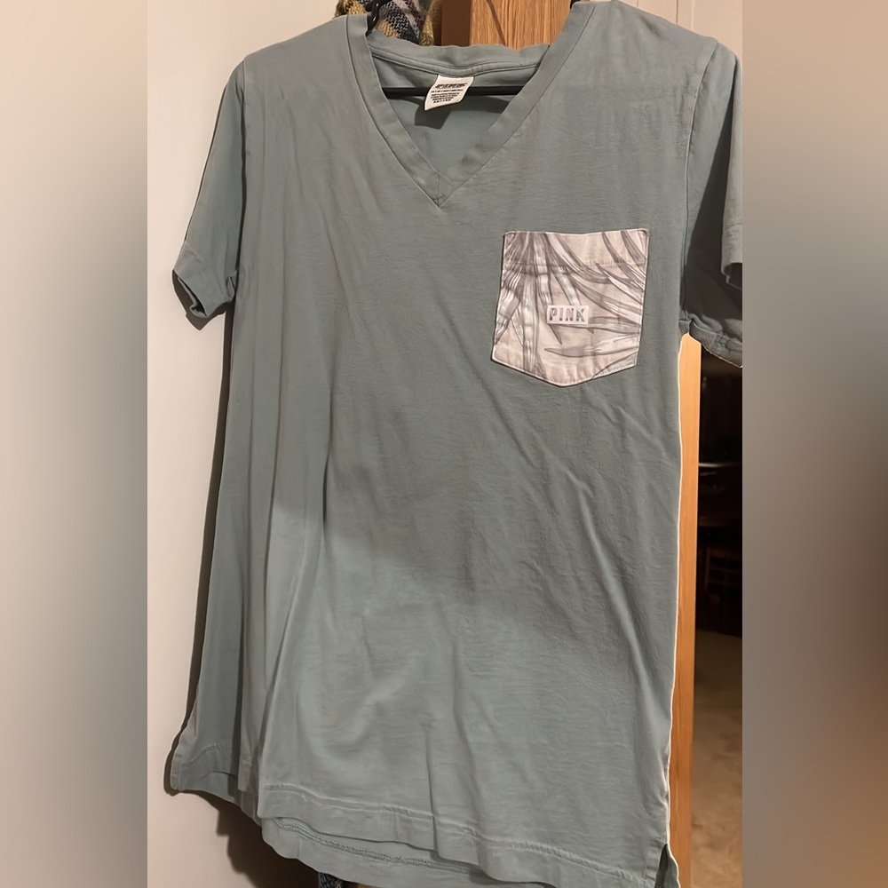 Pink V-Neck Shirt